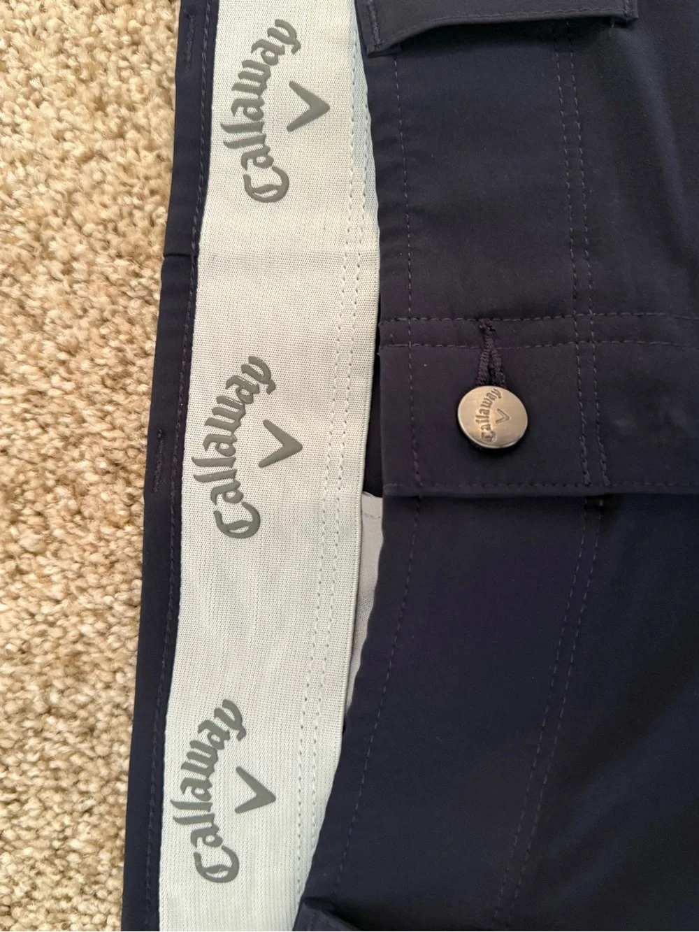 Callaway Navy Stretch Golf Chinos size 38x32